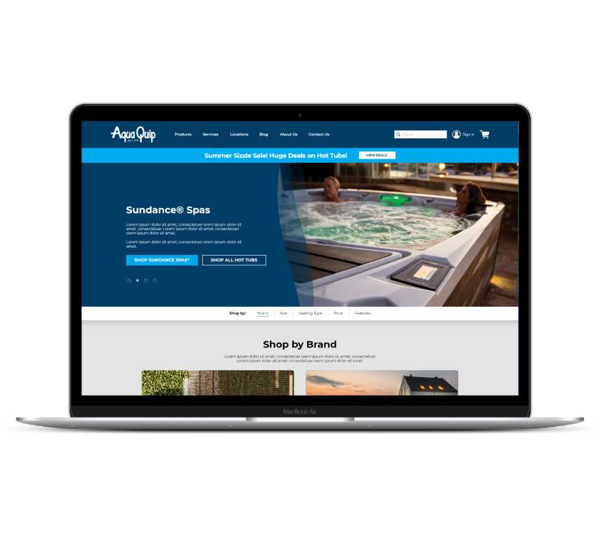 Aqua Quip Website Preview